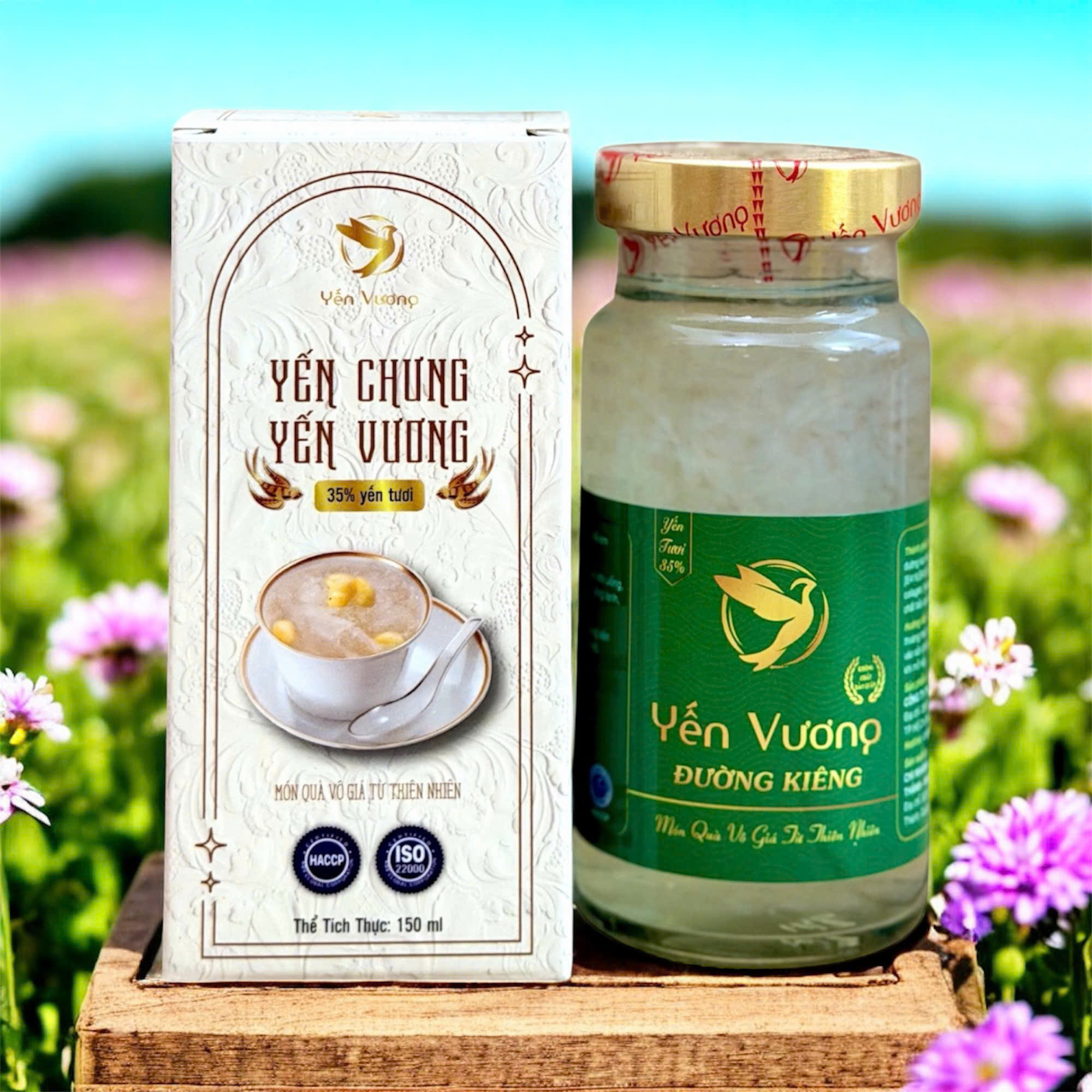Hũ yến Vương 140ml có hộp Đường Isomal